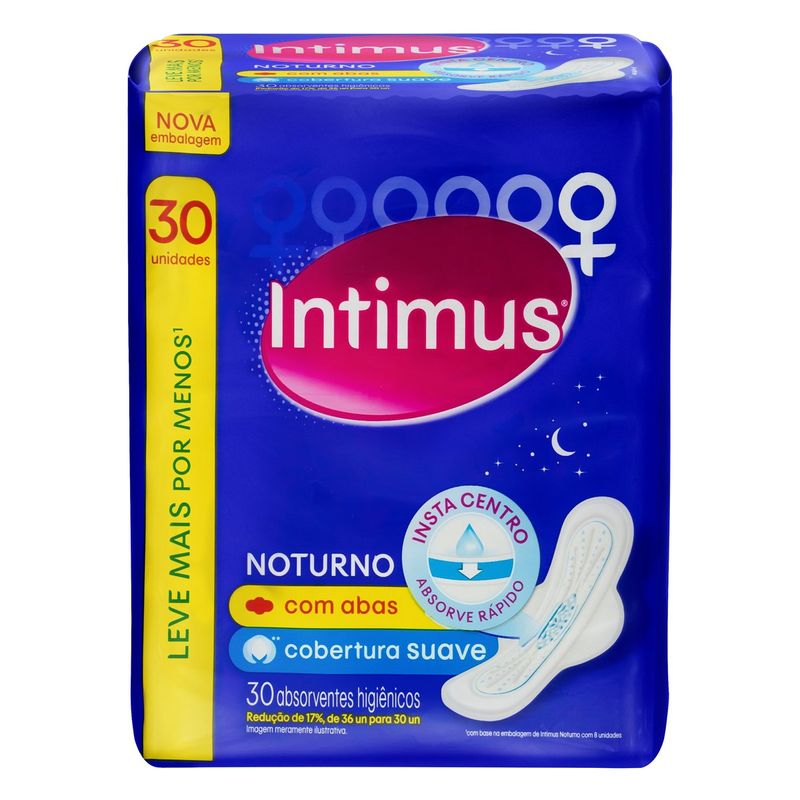 Absorvente-com-Abas-Suave-Noturno-Intimus-30-Unidades-Leve-Mais-Pague-Menos