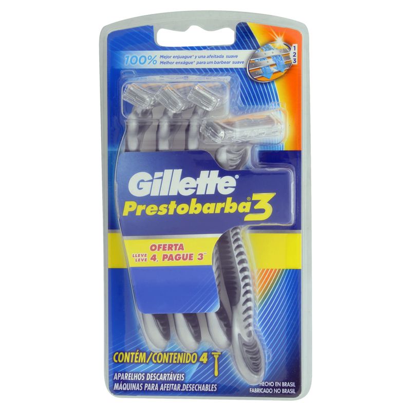Aparelho-Descartavel-para-Barbear-Gillette-Prestobarba3-Leve-4-Pague-3-Unidades