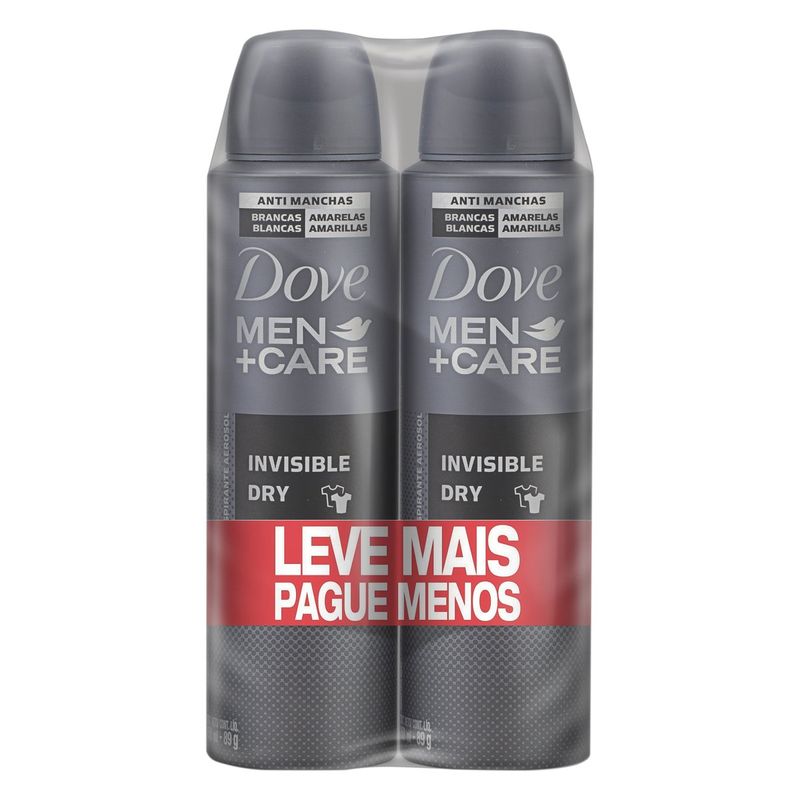 Pack-Desodorante-Aerosol-Invisible-Dry-Dove-Men-Care-2-Unidades-150ml-Cada-Leve-Mais-Pague-Menos