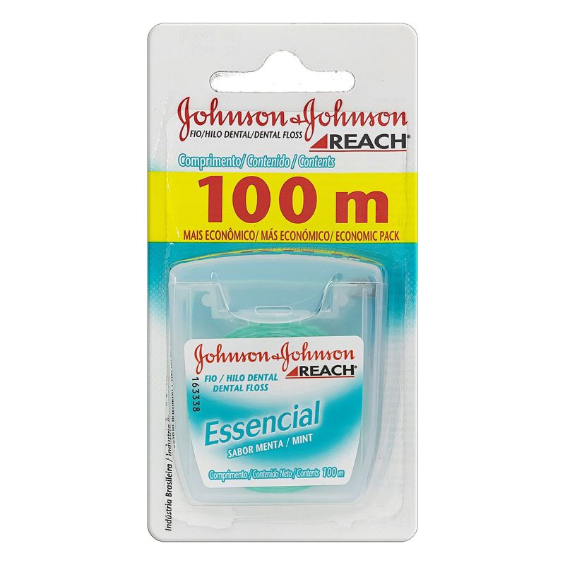 Fio-Dental-Menta-Johnson---Johnson-Reach-Essencial-100m-Mais-Economico