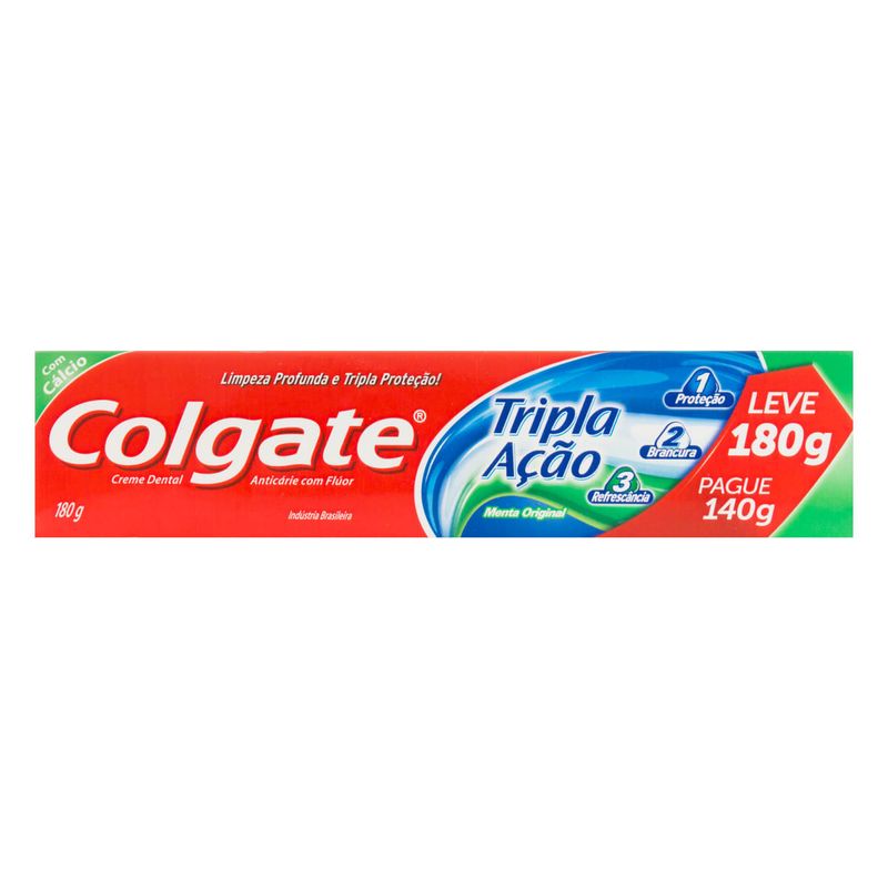 Creme-Dental-Menta-Original-Colgate-Tripla-Acao-Leve-180g-Pague-140g
