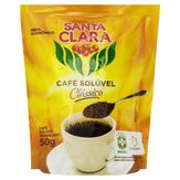 Café Solúvel Granulado Clássico Santa Clara Sachê 50g Refil Econômico