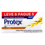 Pack-Sabonete-em-Barra-Antibacteriano-Aveia-Protex-510g-Leve-6-Pague-5-Unidades