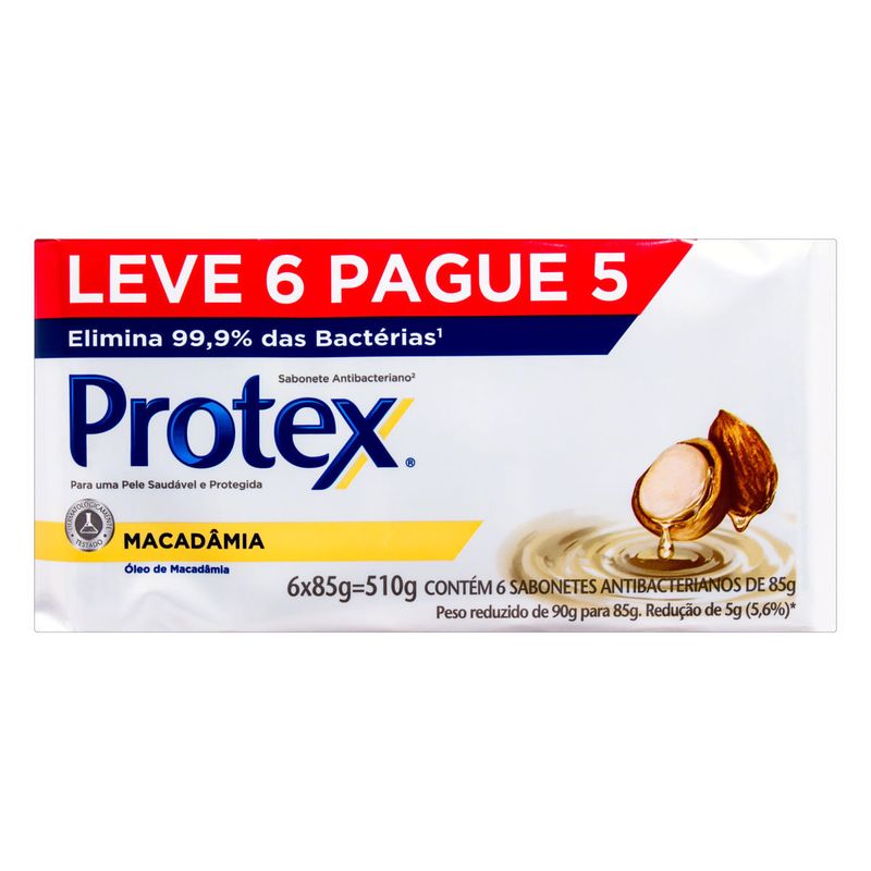 Pack-Sabonete-em-Barra-Antibacteriano-Macadamia-Protex-510g-Leve-6-Pague-5-Unidades