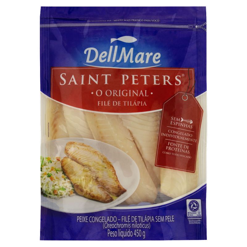 File-de-Tilapia-Congelado-sem-Espinhas-sem-Pele-DellMare-450g