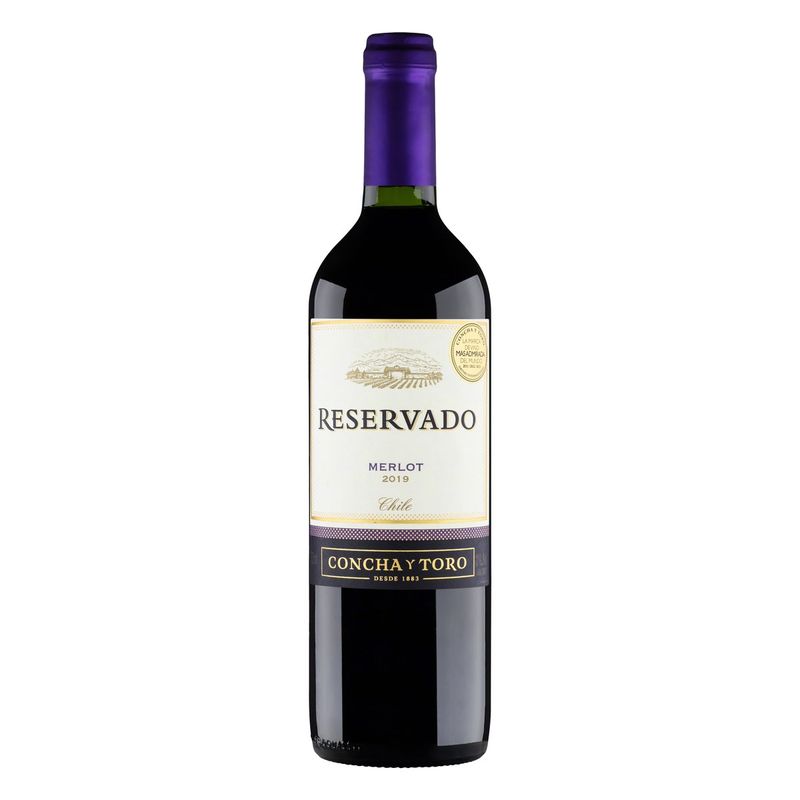 Vinho-Chileno-Tinto-Meio-Seco-Reservado-Merlot-Valle-Central-750ml