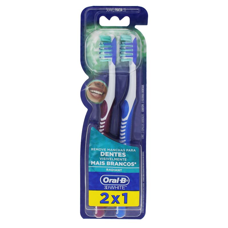 Pack-Escova-Dental-Macia-Oral-B-3D-White-Radiant-2-Unidades