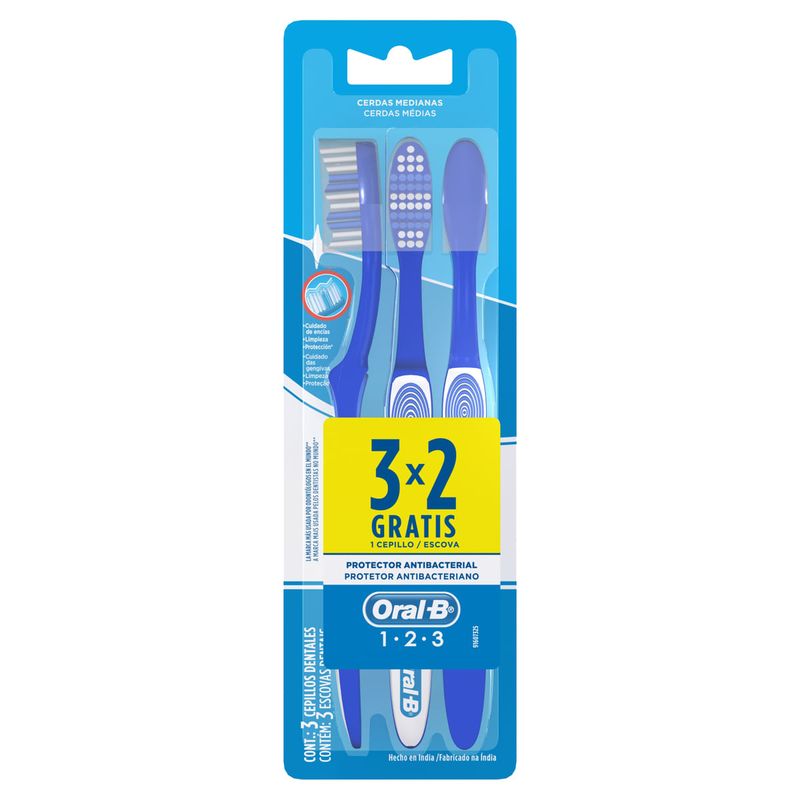 Pack-Escova-Dental-Media-Oral-B-1-2-3-Leve-3-Pague-2-Unidades