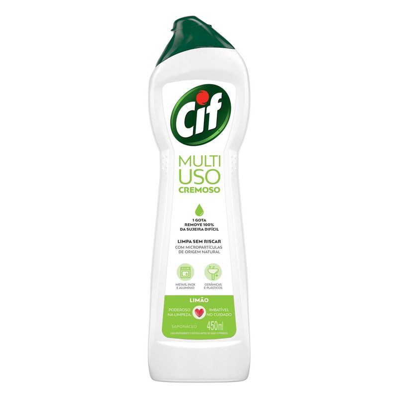Saponaceo-Cremoso-Multiuso-Limao-Cif-450ml