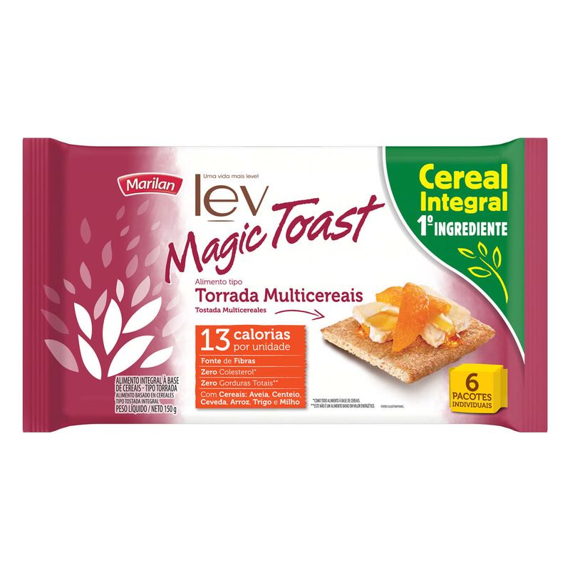 Torrada-Multicereais-Integral-Marilan-Lev-Magic-Toast-150g