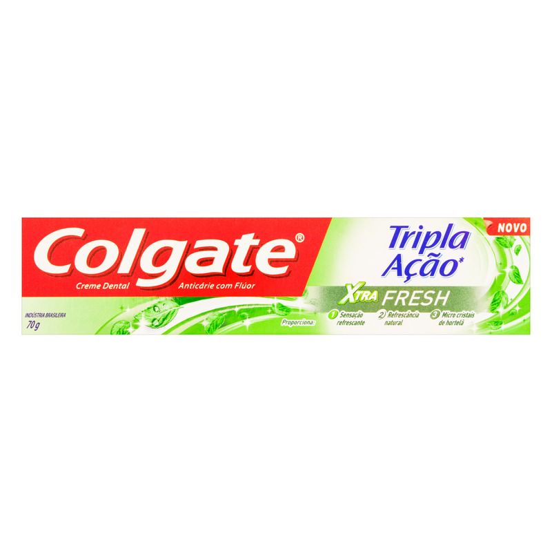 Creme-Dental-Xtra-Fresh-Colgate-Tripla-Acao-70g