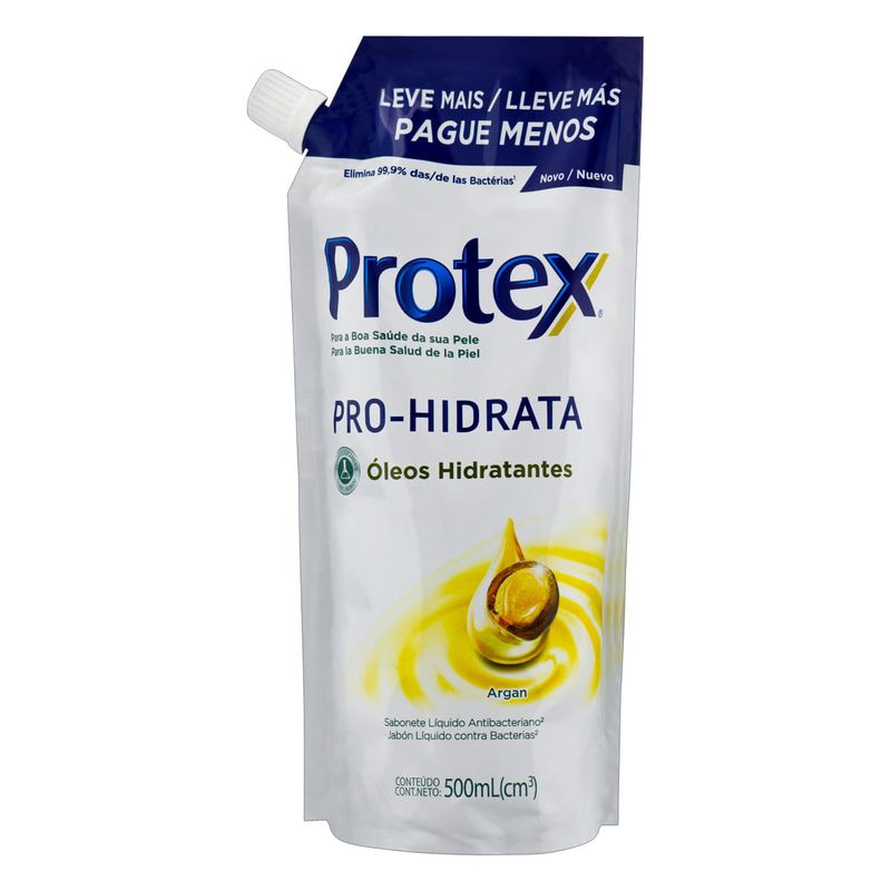 Sabonete-Liquido-Antibacteriano-Argan-Protex-Pro-Hidrata-500ml-Refil-Leve-Mais-Pague-Menos