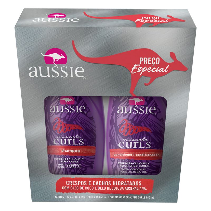Kit-Shampoo-360ml---Condicionador-180ml-Aussie-Miracle-Curls