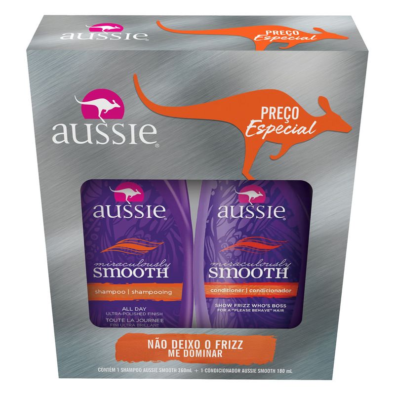 Kit-Shampoo-360ml---Condicionador-180ml-Aussie-Miraculously-Smooth