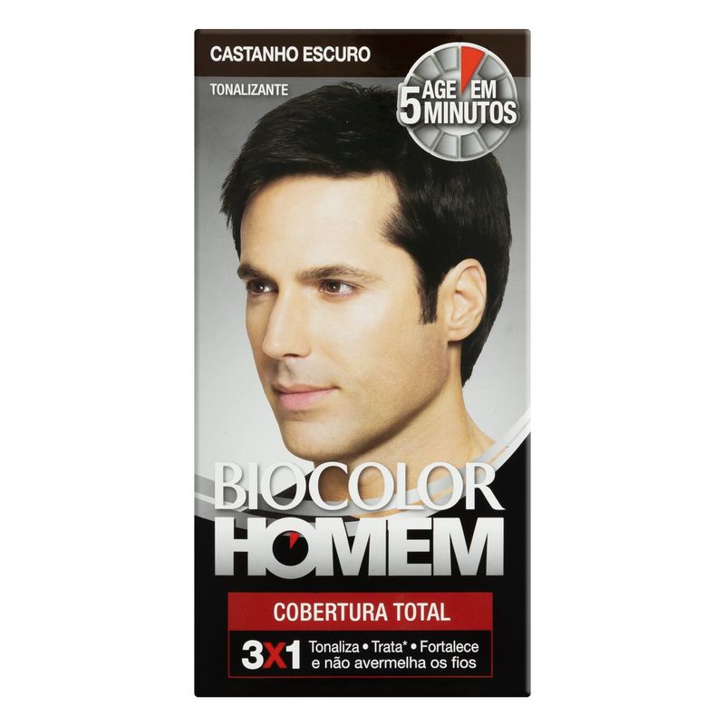 Kit-Tonalizante-Castanho-Escuro-Biocolor-Homem-Cobertura-Total