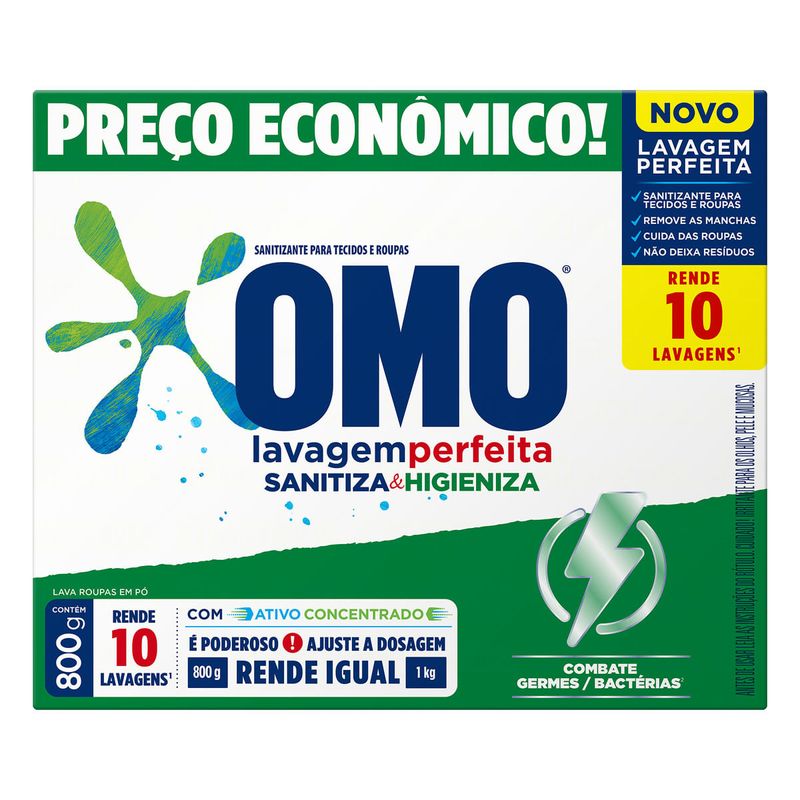 Lava-Roupas-em-Po-Omo-Lavagem-Perfeita-Sanitiza---Higieniza-800g