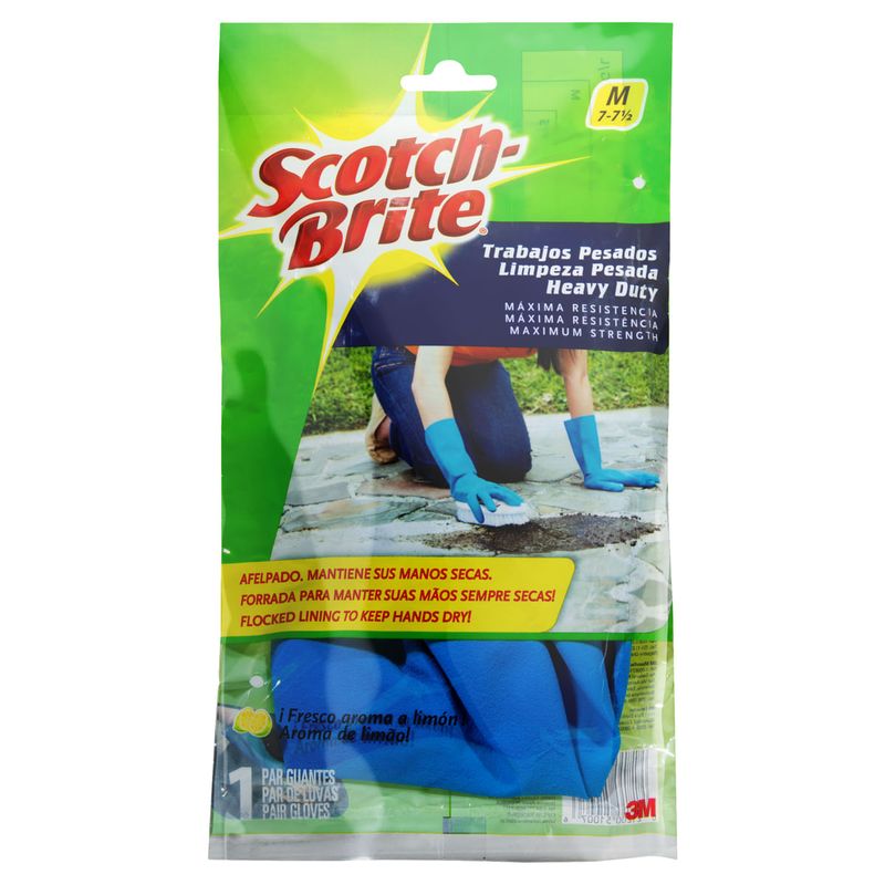 Luva-Limpeza-Pesada-Limao-Azul-Scotch-Brite-M