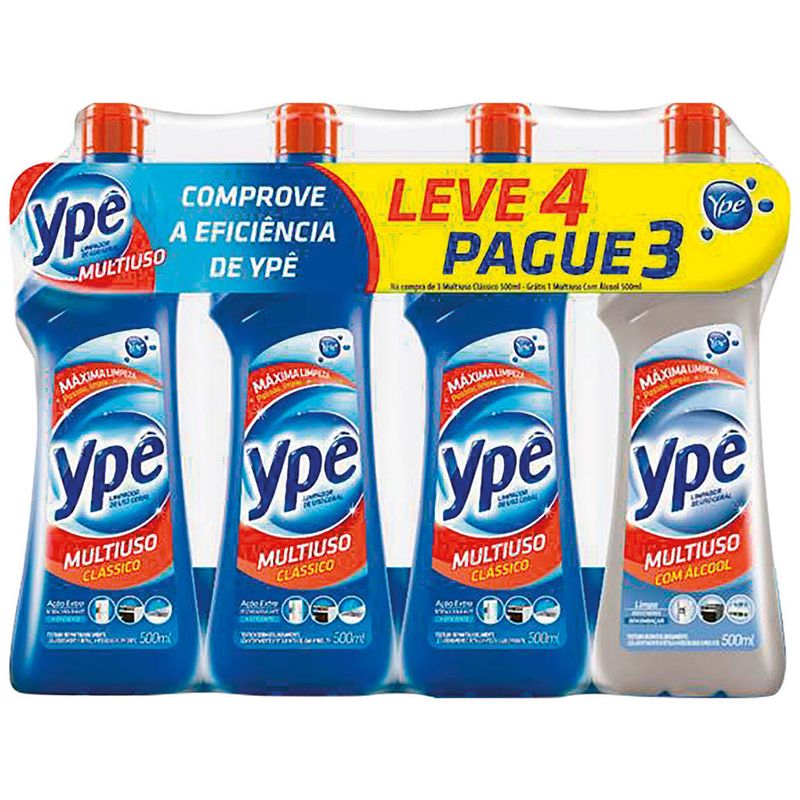 Limpador-Multiuso-Ype-Classico-Pack-4-Unidades-500ml-Cada