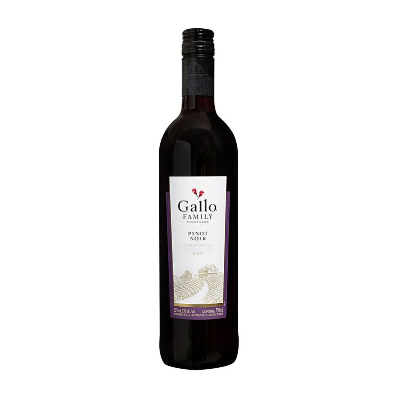 Vinho Tinto Americano Califórnia Pinot Noir Gallo Family 750ml