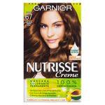 Kit-Mascara-Colorante-Creme-67-Louro-Escuro-Dourado-Acaju-Garnier-Nutrisse