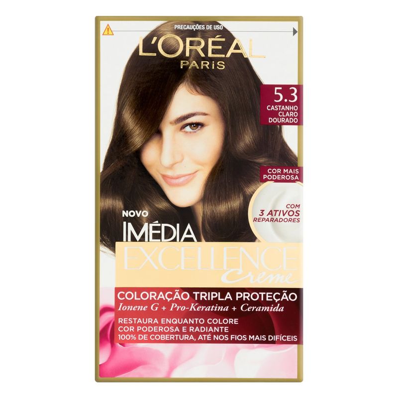 Kit-Coloracao-Creme-5.3-Castanho-Claro-Dourado-L-oreal-Paris-Imedia-Excellence