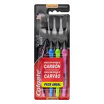 Pack-Escova-Dental-Macia-Infusao-de-Carvao-Black-Colgate-Slim-Soft-4-Unidades