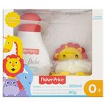 Kit-Shampoo-200ml---Saboneteira---Sabonete-em-Barra-Fisher-Price-Bebe-80g
