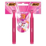 Aparelho-de-Depilar-Descartavel-Bic-Comfort-3-Pink-2-Unidades