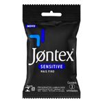 Preservativo-Masculino-Lubrificado-Sensitive-Jontex-3-Unidades