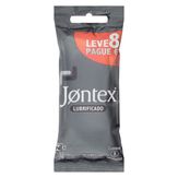 Preservativo Masculino Lubrificado Jontex Pacote Leve 8 Pague 6 Unidades