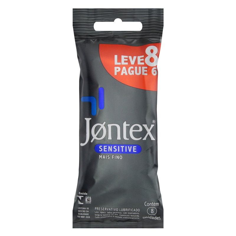 Preservativo-Lubrificado-Sensitive-Jontex-Leve-8-Pague-6-Unidades