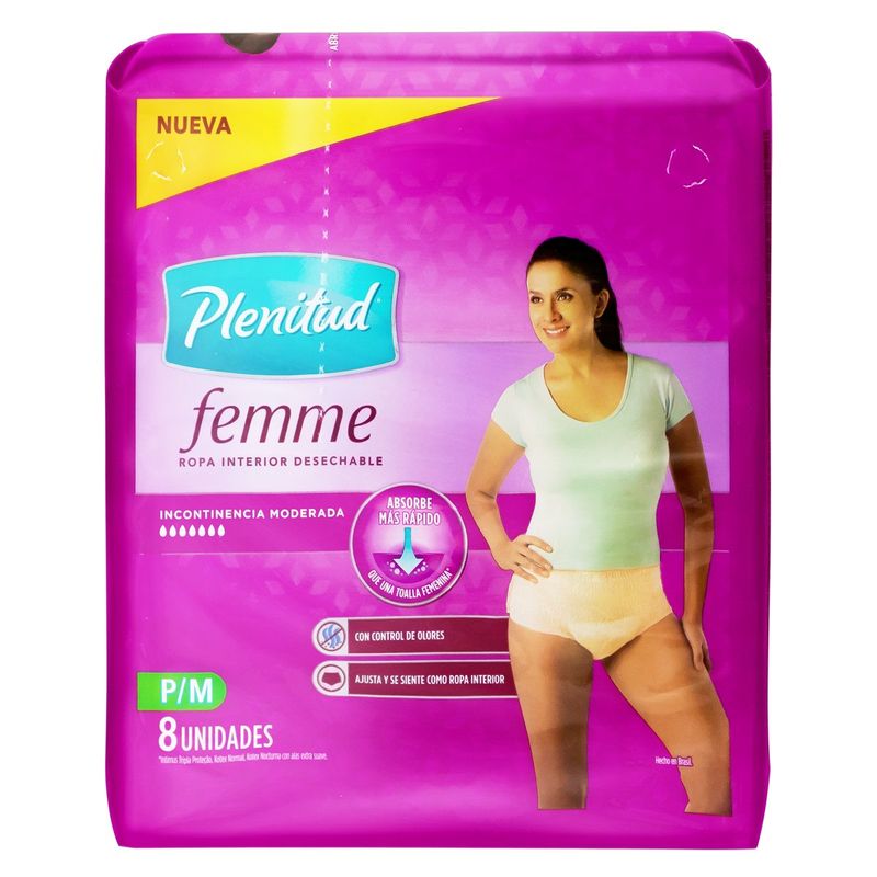 Roupa-Intima-Descartavel-Plenitud-Femme-P-M-8-Unidades