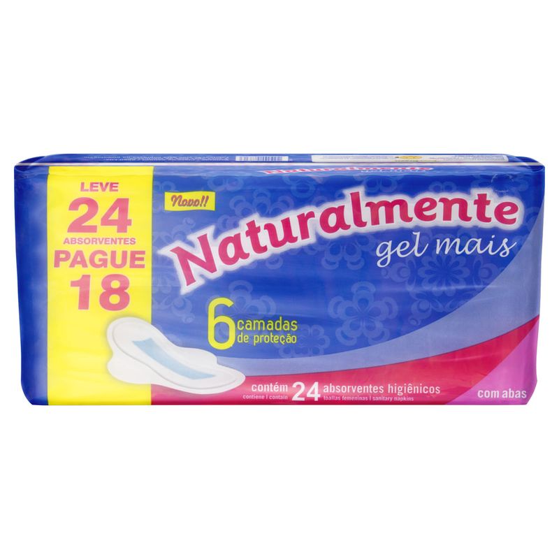 Absorvente-com-Abas-Naturalmente-Gel-Mais-Leve-24-Pegue-18-Unidades