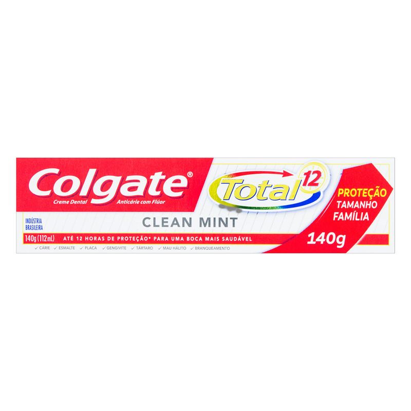 Creme-Dental-Clean-Mint-Colgate-Total-12-140g