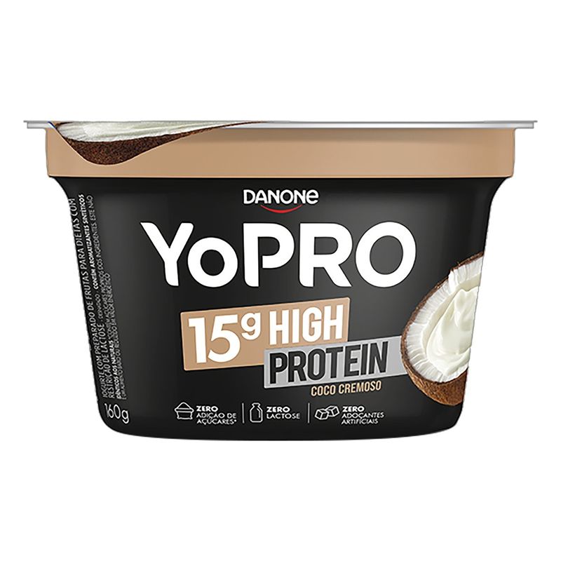 Iogurte-Desnatado-Coco-Cremoso-Zero-Lactose-Yopro-15g-High-Protein-160g