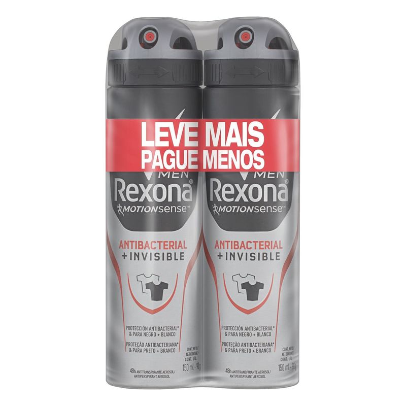 Pack-Desodorante-Aerosol-Antibacterial-e-Invisible-Rexona-Men-Motionsense-2-Unidades-150ml-Cada-Leve-Mais-Pague-Menos