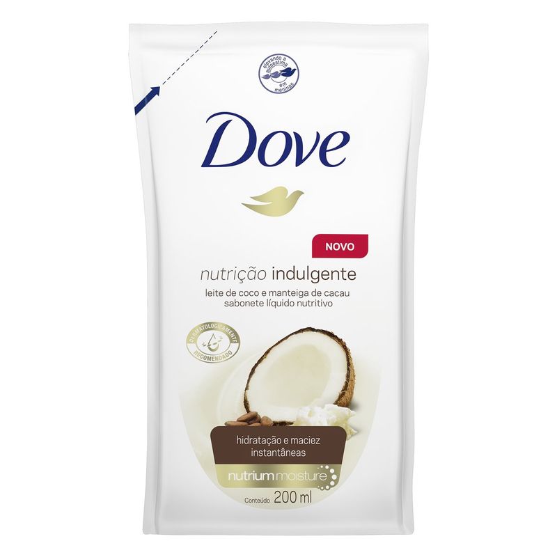 Sabonete-Liquido-Leite-de-Coco-e-Manteiga-de-Cacau-Dove-200ml-Refil