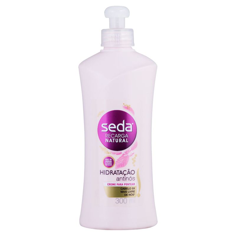 Creme-para-Pentear-Seda-Recarga-Natural-Hidratacao-Antinos-300ml