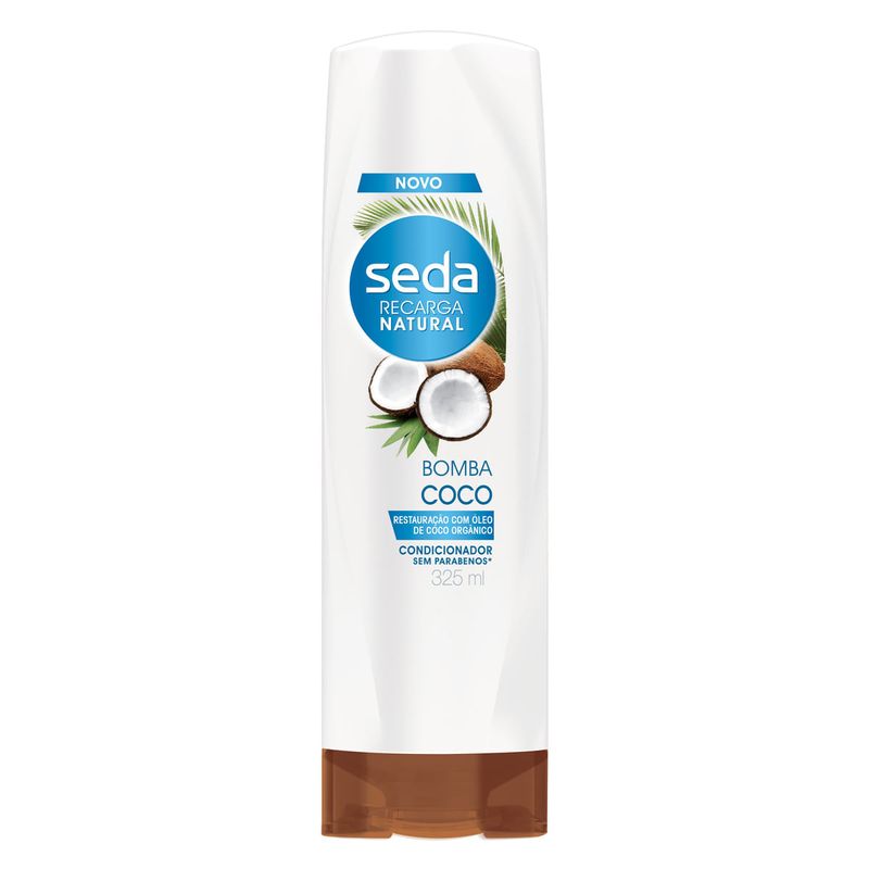 Condicionador-Seda-Recarga-Natural-Bomba-Coco-325ml