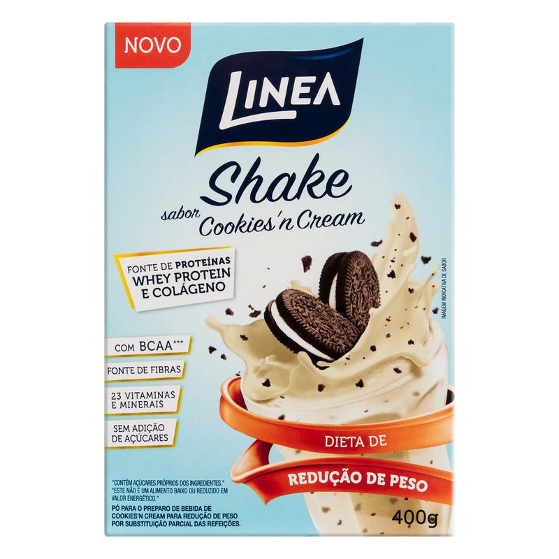 Po-para-Shake-para-Reducao-de-Peso-Cookies-n-Cream-Linea-400g