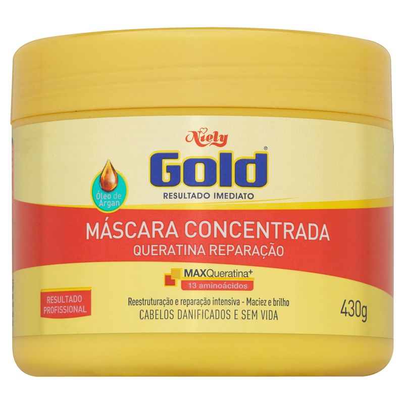 Mascara-Concentrada-Niely-Gold-Queratina-Reparacao-430g