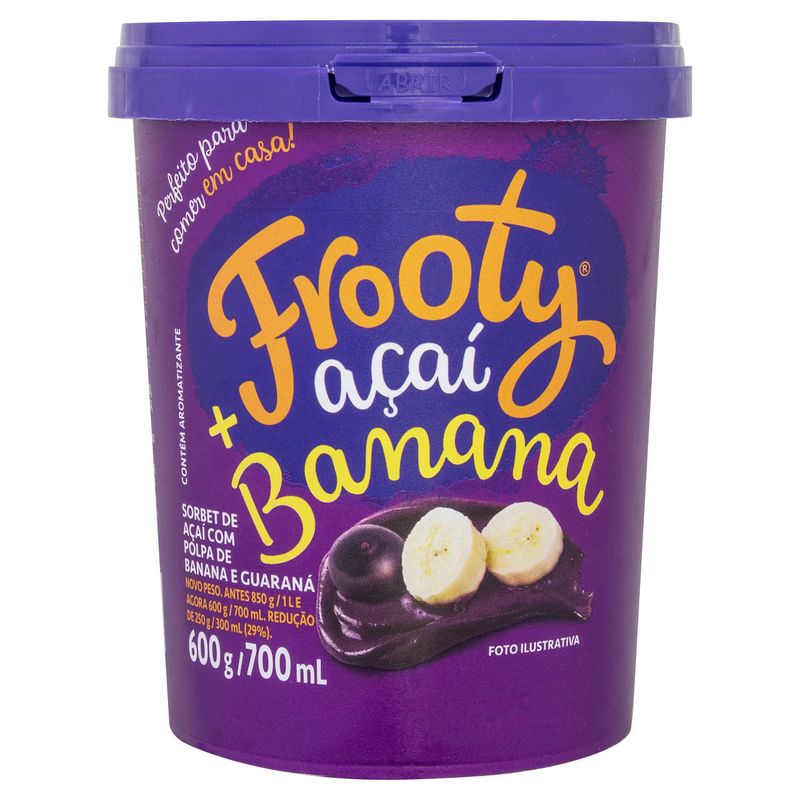 Sorbet-Acai-e-Banana-Frooty-700ml