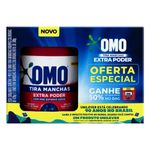 Kit-Tira-Manchas-em-Po-420g---Roupas-Coloridas-Refil-380g-Omo-Gratis-50--de-Desconto-no-Refil