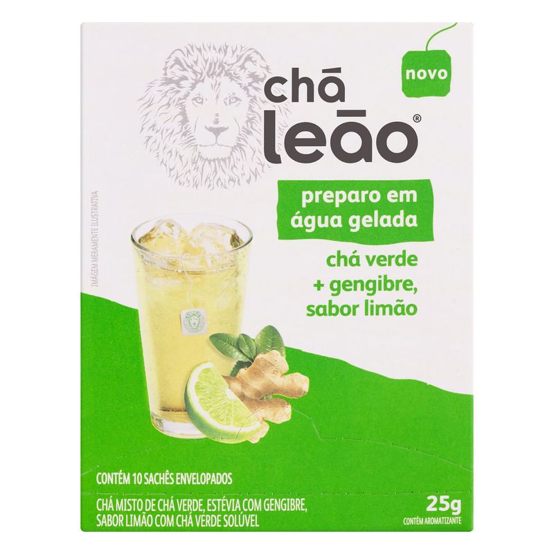 Cha-Verde-Gengibre-e-Limao-Cha-Leao-25g-com-10-Unidades