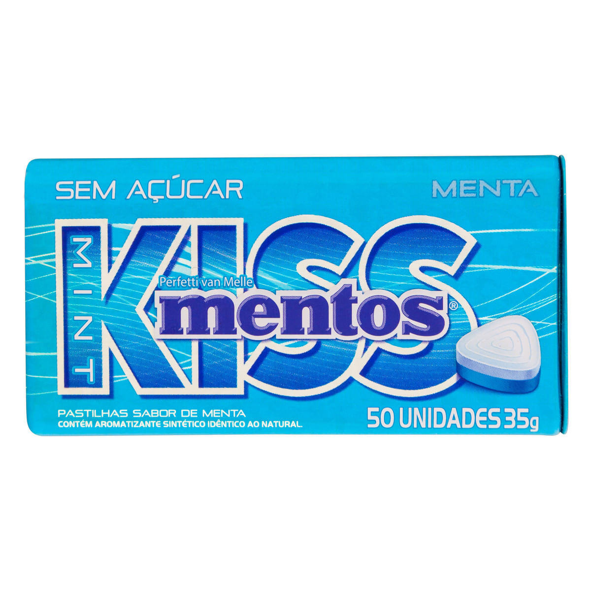 Pastilha De Menta Zero Açúcar Mentos Kiss Lata 35g 8196