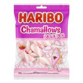 Marshmallow Morango Cables Pink Haribo Chamallows Pacote 80g