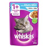 Alimento para Gatos Adultos 1+ Atum ao Molho Whiskas Sachê 85g