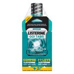 Kit-Enxaguante-Bucal-Antisseptico-Cool-Mint-500ml---Tablete-Clean-Mint-Go--Tabs-Listerine-com-4-Unidades