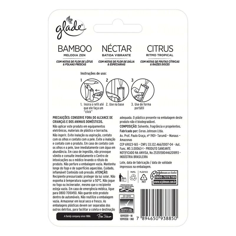 Odorizador-de-Ambiente-Bamboo-Nectar-e-Citrus-Glade-Toque-de-Frescor-12ml-Cada-3-Unidades