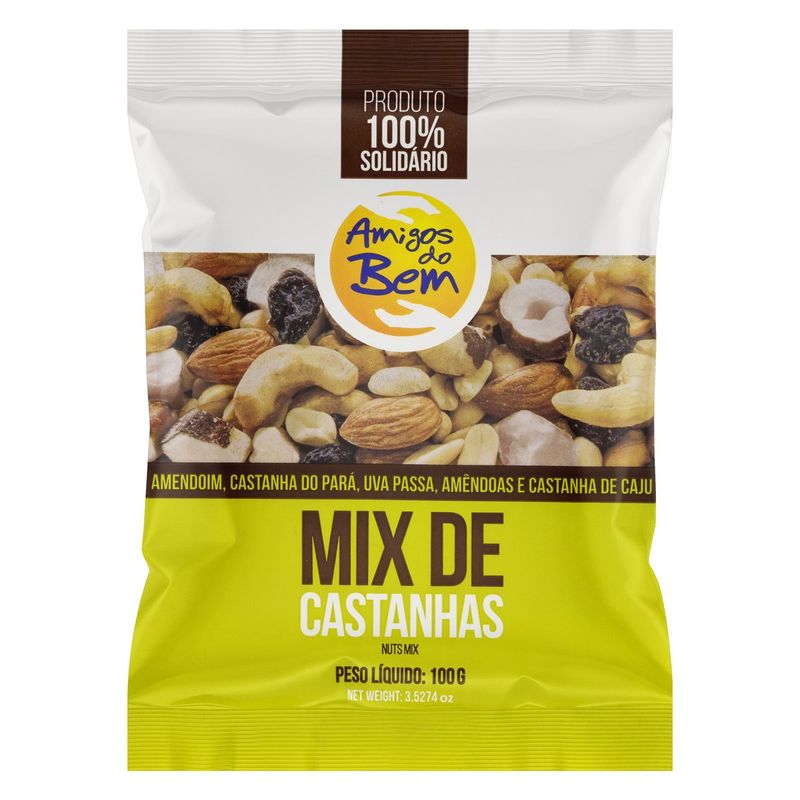 Mix De Castanhas AMIGOS DO BEM Pacote 100g | Pão De Açúcar